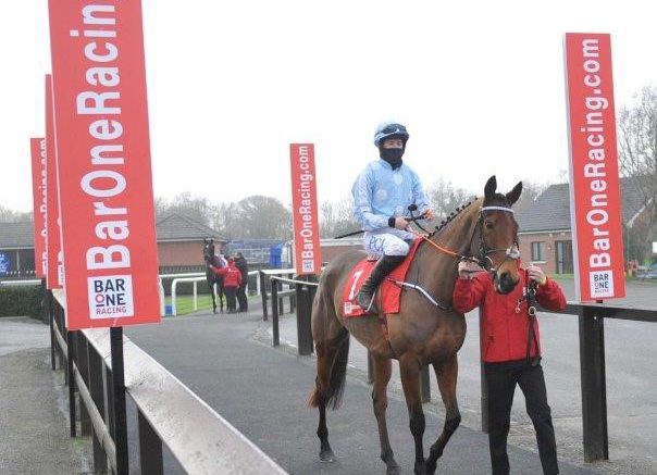 Honeysuckle leaving the parade ring in 2020